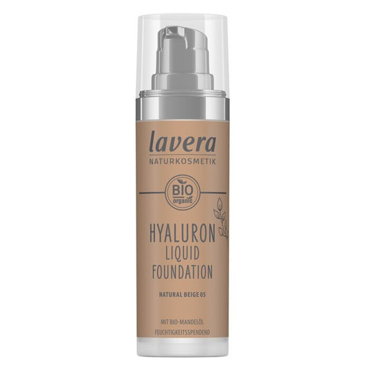 Lavera Hyaluron Liquid Foundation - Nr. 05 Natural Beige 30ml/1oz