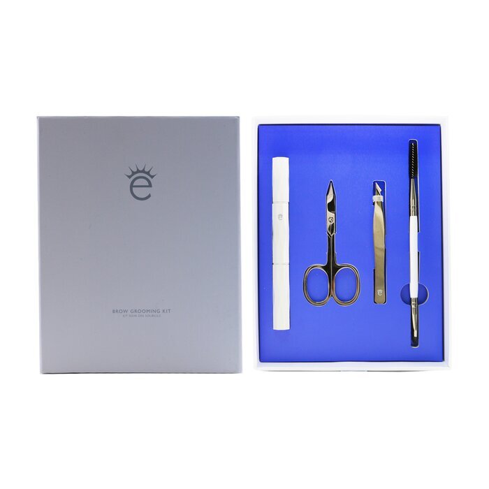 Eyeko Augenbrauen-Pflegeset: Augenbrauenbürste &amp; Brauenpinsel + Schere + Pinzette + Augenbrauenrasierer + Beutel 4-tlg. + 1 Tasche