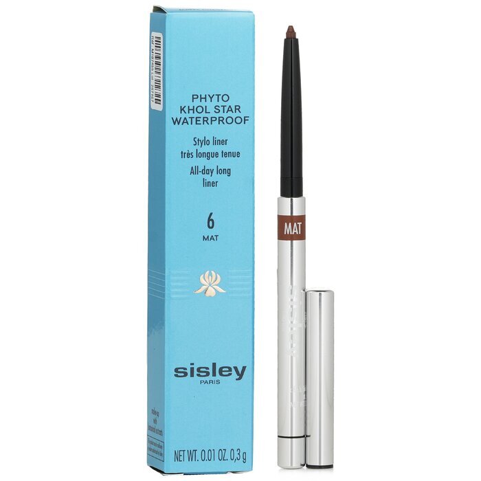 Sisley Phyto Khol Star wasserfester Stylo Liner – Nr. 6 Matte Chestnut, 0,3 g/0,01 oz