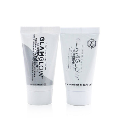 Glamglow Porenreinigendes und -minimierendes Set: Supermud Clearing Treatment 15 g + Superwatergel Moisturizer 15 ml, 2 Stück