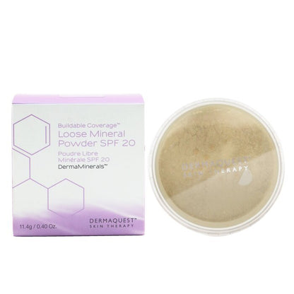DermaQuest DermaMinerals aufbaubares Mineralpuder mit LSF 20 – Nr. 1W, 11,4 g/0,4 oz