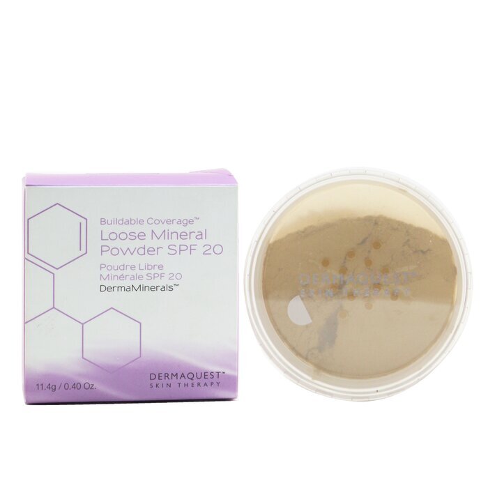 DermaQuest DermaMinerals aufbaubares Mineralpuder mit LSF 20 – Nr. 3W, 11,4 g/0,4 oz