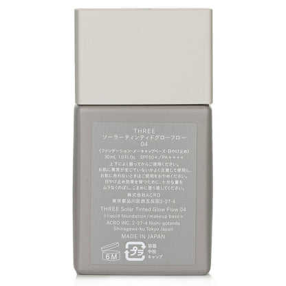 THREE Solar getönte Glow Flow Flüssiggrundierung LSF 50 - Nr. 04 30 ml
