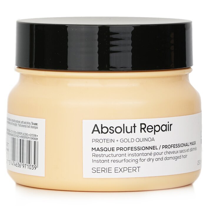 L'Oreal Professionnel Serie Expert - Absolut Repair Gold Quinoa + Protein Instant Resurfacing Mask (für trockenes und strapaziertes Haar) 250ml/8,5oz