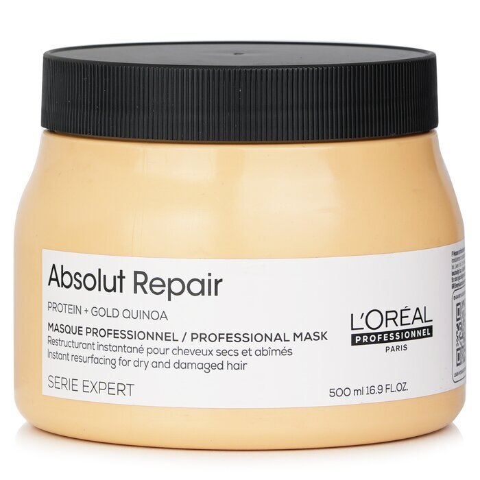 L'Oreal Professionnel Serie Expert - Absolut Repair Gold Quinoa + Protein Instant Resurfacing Mask (für trockenes und strapaziertes Haar) 500ml/16,9oz