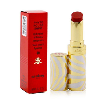 Sisley Phyto Rouge Shine Feuchtigkeitsspendender, glänzender Lippenstift – Nr. 40 Sheer Cherry, 3 g/0,1 oz