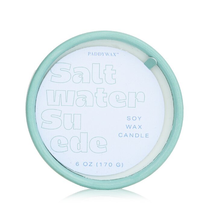 Paddywax Farbblock-Keramikkerze - Saltwater Suede 170 g/6 oz