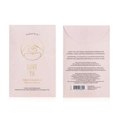 Paddywax Impressions Autoduft – Love Ya, 2 Packungen