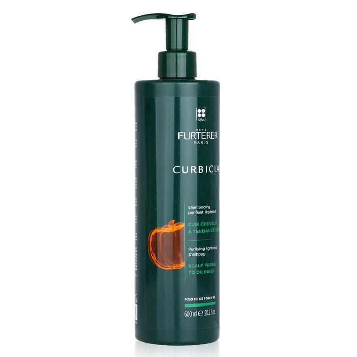 Rene Furterer Curbicia Purifying Lightness Shampoo – Kopfhaut, die zu Fettigkeit neigt (Salongröße) 600 ml/20,2 oz