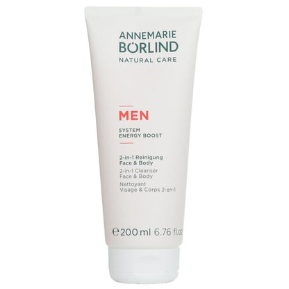 Annemarie Börlind Men System Energy Boost 2-in-1 Reiniger Gesicht &amp; Körper 200ml/6.76oz