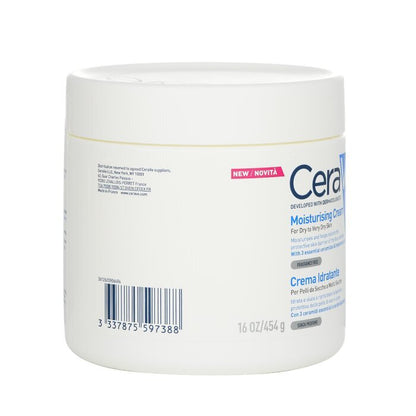 CeraVe Feuchtigkeitscreme für trockene bis sehr trockene Haut (zufällige Verpackungsauswahl für USA/EU) 454 g/16 oz
