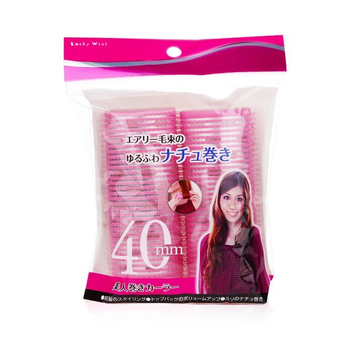 Lucky Trendy Klett-Aluminiumrolle, 40 mm, Pink, 2 Stück