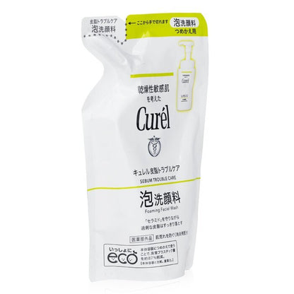 Curel Sebum Trouble Care Foaming Facial Wash Refill 130ml