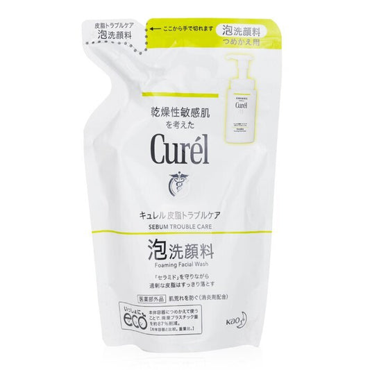 Curel Sebum Trouble Care Foaming Facial Wash Refill 130ml