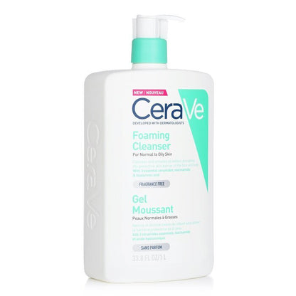 CeraVe Schaumreiniger für normale bis fettige Haut (mit Pumpe) 1000ml/33,8oz