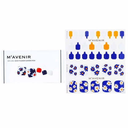 Mavenir Nagelaufkleber (gemustert) – # Daisy Flower Garden Pedi, 36 Stück