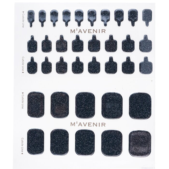 Mavenir Nagelaufkleber (Schwarz) – # The Milky Way Pedi 36 Stück