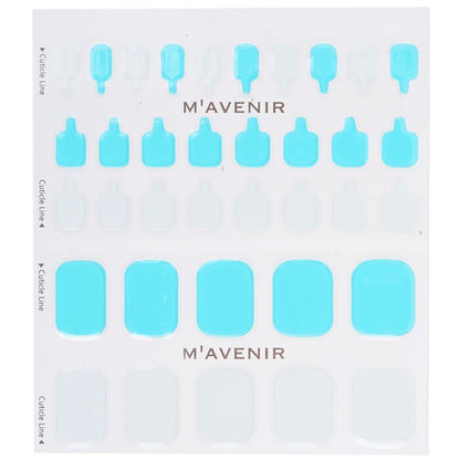 Mavenir Nagelaufkleber (verschiedene Farben) – # White Pearl Summer Pedi, 36 Stück