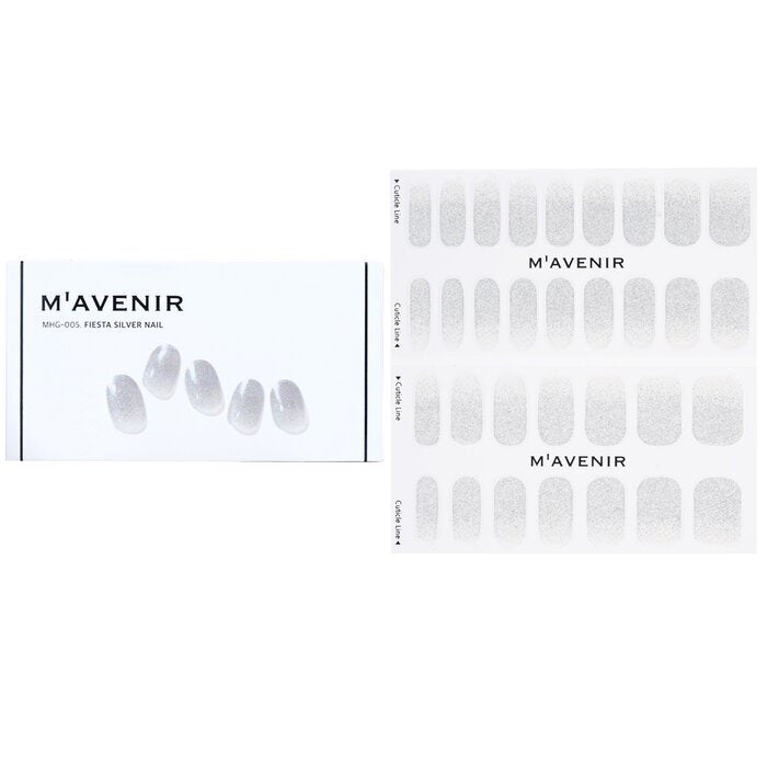 Mavenir Nagelaufkleber (Grau) – # Fiesta Silver Nail 32 Stück