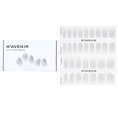 Mavenir Nagelaufkleber (Grau) – # Fiesta Silver Nail 32 Stück