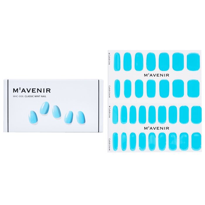 Mavenir Nagelaufkleber (Blau) – # Classic Mint Nail 32 Stück