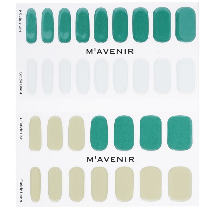Mavenir Nagelaufkleber (verschiedene Farben) – # Deep In The Green Nail, 32 Stück
