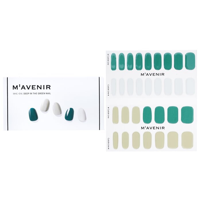 Mavenir Nagelaufkleber (verschiedene Farben) – # Deep In The Green Nail, 32 Stück