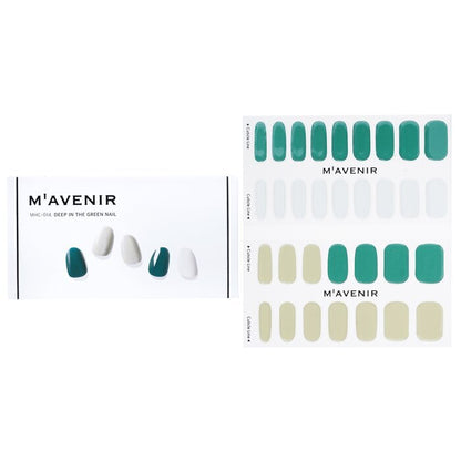 Mavenir Nagelaufkleber (verschiedene Farben) – # Deep In The Green Nail, 32 Stück