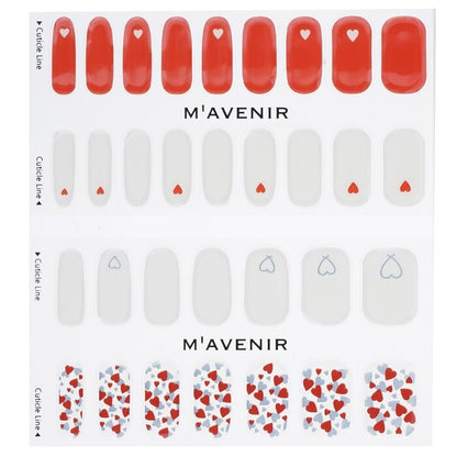 Mavenir Nagelaufkleber (verschiedene Farben) – „Little Heart Nail“, 32 Stück