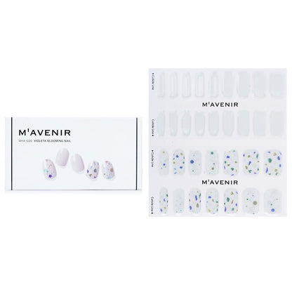 Mavenir Nagelaufkleber (Weiß) – # Violeta Blooming Nail 32 Stück