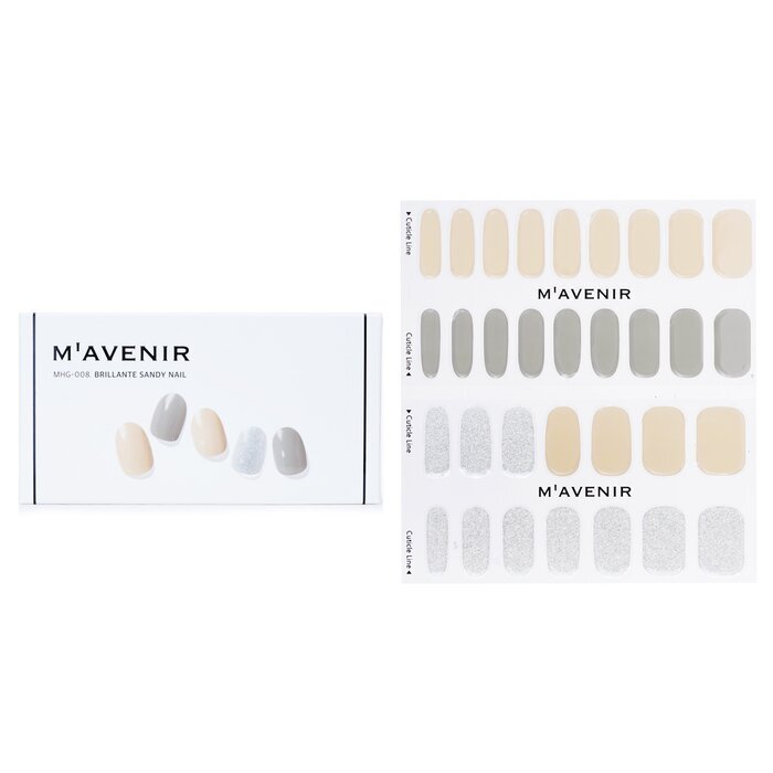Mavenir Nagelaufkleber (verschiedene Farben) – # Brillante Sandy Nail 32 Stück