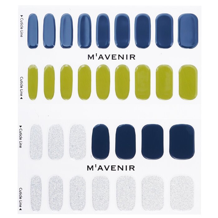 Mavenir Nagelaufkleber (Blau) – # Brillante Forest Night Nail, 32 Stück