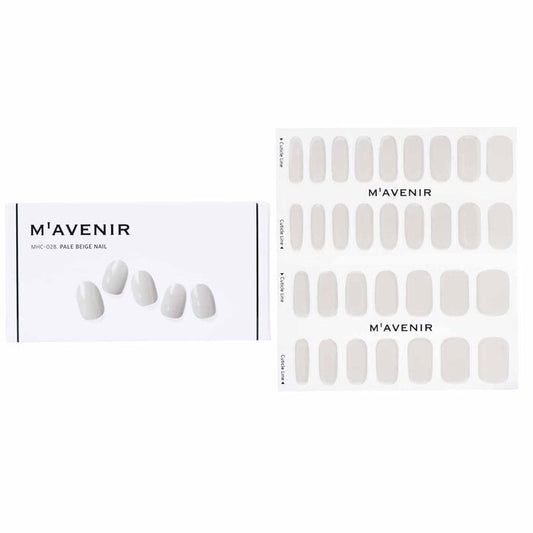 Mavenir Nagelaufkleber (weiß) – # Blassbeige Nägel, 32 Stück