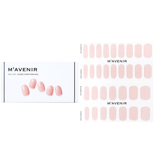 Mavenir Nagelaufkleber (Pink) – # Classic Syrup Pink Nail, 32 Stück