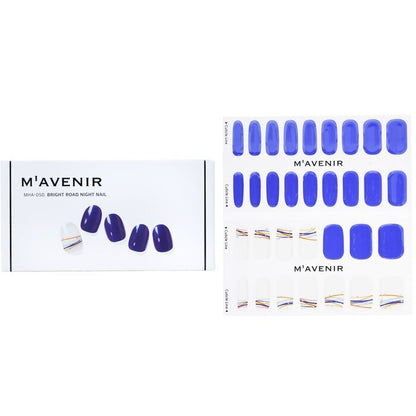 Mavenir Nagelaufkleber (Blau) – # Bright Road Night Nail 32 Stück