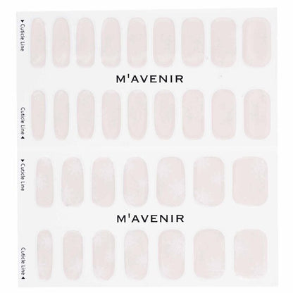 Mavenir Nagelaufkleber (weiß) – # Snow Blooming Nail, 32 Stück