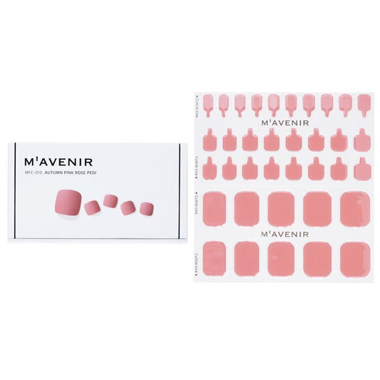 Mavenir Nagelaufkleber (Pink) – # Autumn Pink Rose Pedi, 36 Stück