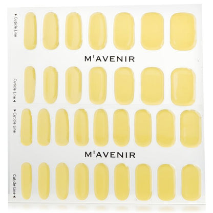 Mavenir Nagelaufkleber (gemustert) – #Nutty Yellow Nail, 32 Stück