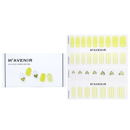 Mavenir Nagelaufkleber (Gelb) – # Cheer Love Nail 32 Stück