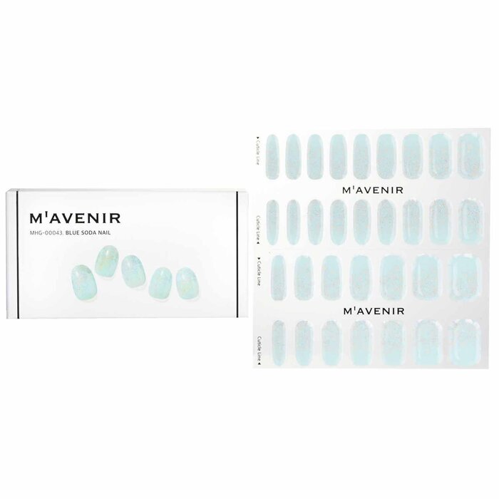 Mavenir Nagelaufkleber (Blau) – # Blue Soda Nail 32 Stück
