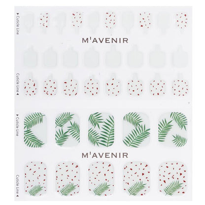 Mavenir Nagelaufkleber (gemustert) – # Greenery Pedi, 36 Stück