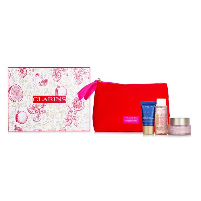 Clarins Multi Active Set: 3 Stück + 1 Beutel