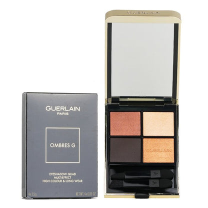 Guerlain Ombres G Lidschatten-Quad, 4 Farben (Multi-Effekt, intensive Farbe, langer Halt) – Nr. 940 Royal Jungle, 4 x 1,5 g/0,05 oz