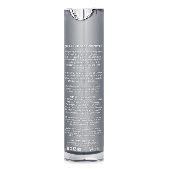 Sarah Chapman Skinesis Dynamic Defence Concentrate Intensive Tagescreme mit LSF 15, 40 ml