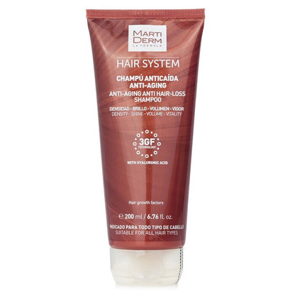 Martiderm Hair System Anti-Aging Anti-Haarausfall-Shampoo mit Hyaluronsäure (für alle Haartypen) 200 ml