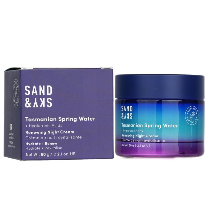 Sand &amp; Sky Tasmanian Spring Water - Erneuernde Nachtcreme 60 g/2,1 oz