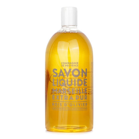 Compagnie de Provence Flüssigseife aus Marseille, Nachfüllpackung aus Olivenholz, 1000 ml
