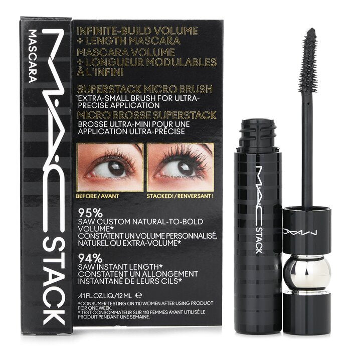 MAC Stack Micro Mascara - # Schwarz 12ml/0.41oz