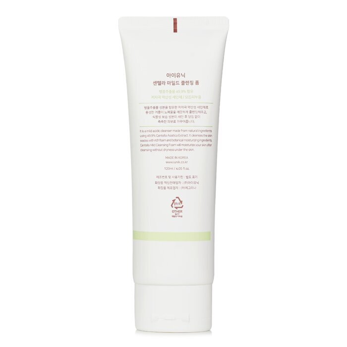 iUNIK Centella Milder Reinigungsschaum 120ml/4.05oz
