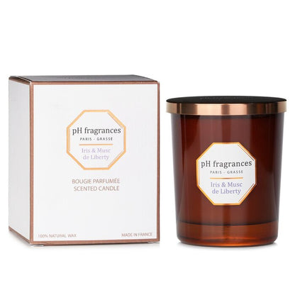 pH fragrances Duftkerze Iris &amp; Musc de Liberty 180g/6,3oz